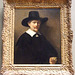 Portrait of a Man Holding Gloves by Rembrandt in the Metropolitan Museum of Art, December 2010
