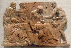 Melian Plaque Depicting Odysseus Returning to Penelope in the Metropolitan Museum of Art, Sept. 2007