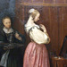 Detail of A Young Woman at Her Toilet with a Maid by Gerard ter Borch in the Metropolitan Museum of Art, January 2010