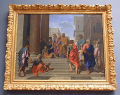 Saints Peter and John Healing the Lame Man by Poussin in the Metropolitan Museum of Art, December 2010