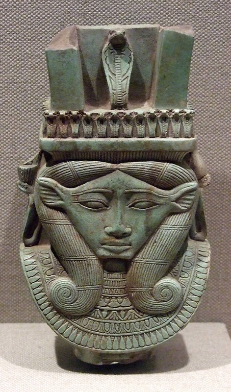 Fragment of a Sistrum in the Shape of a Hathor Head in the Metropolitan Museum of Art, August 2008