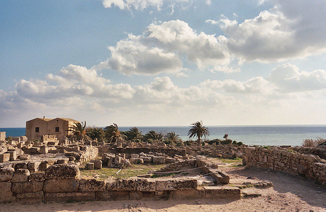 Remains of Punic Houses on the Acropolis of Selinunte, March 2005