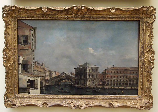 The Grand Canal above the Rialto by Guardi in the Metropolitan Museum of Art, March 2011