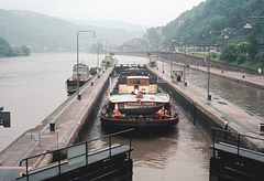 Heidelberg Neckar river, in 1969