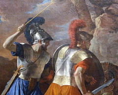 Detail of The Companions of Rinaldo by Poussin in the Metropolitan Museum of Art, January 2010
