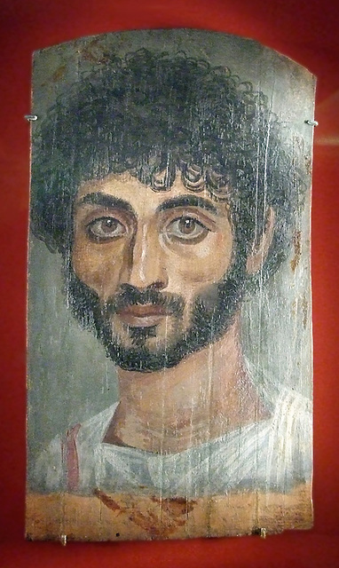 Thin Faced Bearded Man in the Metropolitan Museum of Art, May 2008