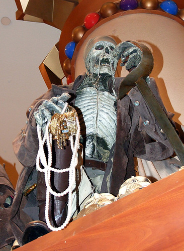 Pirates of the Caribbean Display at the Disney Store on 5th Avenue, August 2007