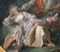 Detail of The Interrupted Sleep by Boucher in the Metropolitan Museum of Art, January 2010