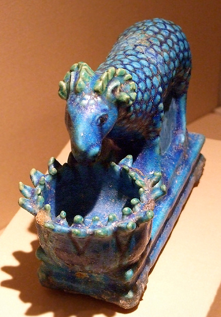 Faience Ram with Lotus-Shaped Manger in the Metropolitan Museum of Art, Sept. 2007