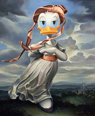 Daisy Duck in a Romantic Portrait in the Disney Store, June 2008