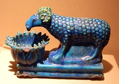 Faience Ram with Lotus-Shaped Manger in the Metropolitan Museum of Art, Sept. 2007