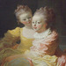 Detail of The Two Sisters by Fragonard in the Metropolitan Museum of Art, March 2011