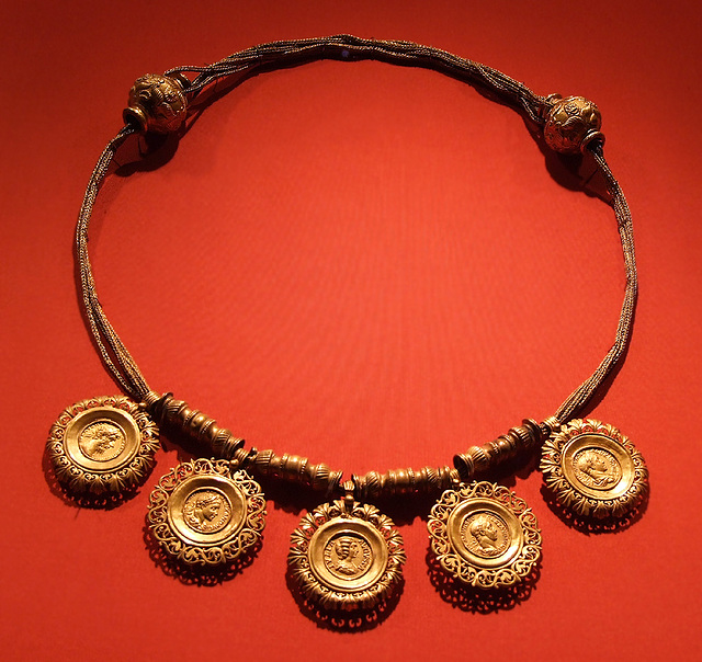 Gold Collar with Medallions Containing Coins in the Metropolitan Museum of Art, Sept. 2007