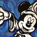 "Fantasia" Sorcerer Mickey Mouse Painting in the Disney Store in NY, December 2007