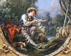 Detail of The Dispatch of the Messenger by Boucher in the Metropolitan Museum of Art, January 2010