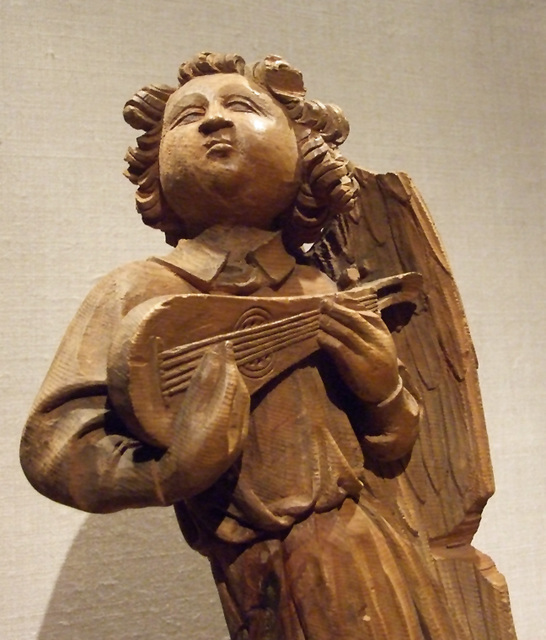 Detail of a Musical Angel in the Metropolitan Museum of Art, April 2011