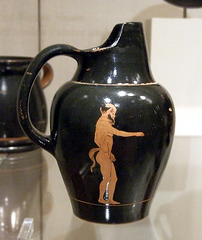 Terracotta Oinochoe Attributed to the Painter of Louvre CA 1694 in the Metropolitan Museum of Art, November 2010