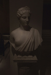 Neoclassical Bust of America by Hiram Powers in the American Wing of the Metropolitan Museum of Art, May 2007