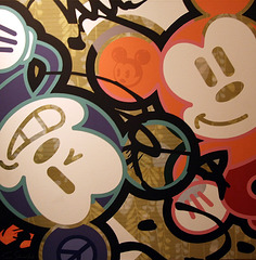 Abstract Painting of Mickey Mouse in the Disney Store, June 2008