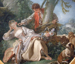 Detail of The Interrupted Sleep by Boucher in the Metropolitan Museum of Art, January 2010