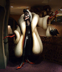 Statue of Cruella in the Disney Store in NY, December 2007