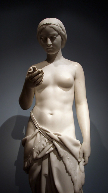 Detail of Indian Girl by Erastus Dow Palmer in the Metropolitan Museum of Art, June 2009
