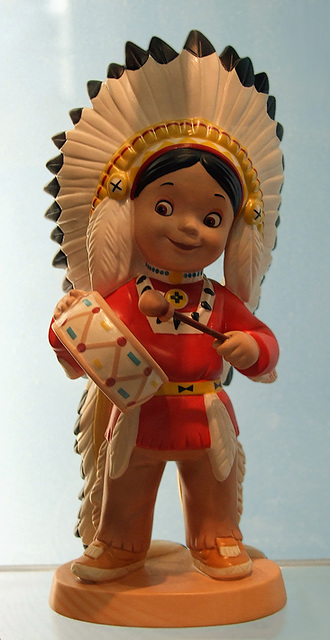 Native American Boy from "It's a Small World" Sculpture in the Disney Store, June 2008