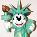 Detail of Minnie as the Statue of Liberty Sculpture in the Disney Store on 5th Avenue, August 2007