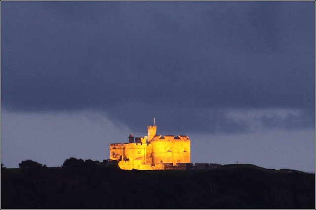 Illuminated castle