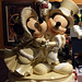 Victorian Christmas Mickey and Minnie Sculpture in the Disney Store in NY, December 2007