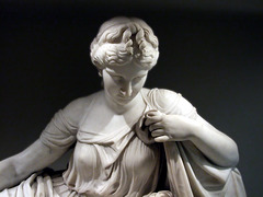 Detail of Latona and her Children, Apollo and Diana by William Henry Rinehart in the Metropolitan Museum of Art, Jan. 2010