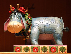 Holiday Eeyore Sculpture in the Disney Store, June 2008