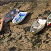 Dinghies aground