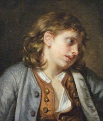 Detail of A Young Peasant Boy by Greuze in the Metropolitan Museum of Art, December 2010