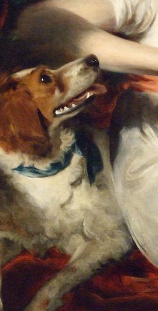 Detail of Lady Harriet Maria Conyngham by Lawrence in the Metropolitan Museum of Art, March 2011