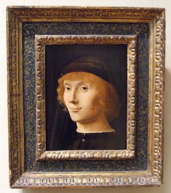Portrait of a Young Man by Antonello da Messina in the Metropolitan Museum of Art, December 2007