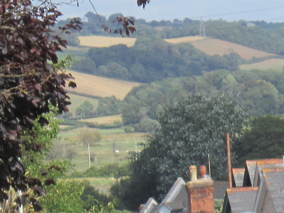 View of the east from the top of the road