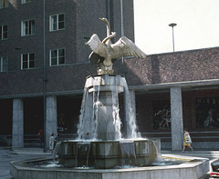 Oslo City Hall fountain, Summer, 1969 (009)