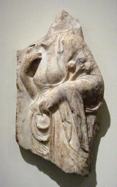 Marble Relief Fragment with a Hesperid Holding Apples in the Metropolitan Museum of Art, February 2008