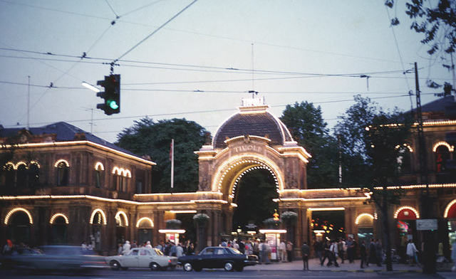 Copenhagen, Tivoli entrance, Summer, 1969 (004)