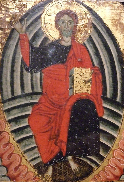 Detail of one of the Wings on the Triptych by the Master of the Magdalen in the Metropolitan Museum of Art, February 2009