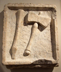 Marble Relief of a Chisel and Mallet in the Metropolitan Museum of Art, Sept. 2007