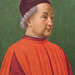 Detail of a Portrait of a Man by Domenico Ghirlandaio in the Metropolitan Museum of Art, December 2010