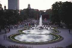 Copenhagen, Tivoli Fountain, Summer, 1969 (006 b)