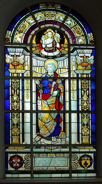 Detail of Stained Glass, Horbury Church, West Yorkshire