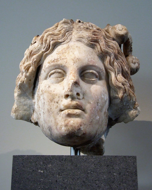 Marble Head of a Deity in the Metropolitan Museum of Art, Sept. 2007