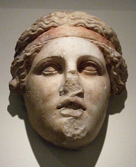 Marble Head of a Diety Wearing a Dionysiac Fillet in the Metropolitan Museum of Art, February 2008