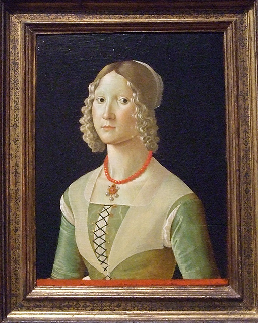 Portrait of Selvaggia Sassetti by Davide Ghirlandaio in the Metropolitan Museum of Art, December 2010