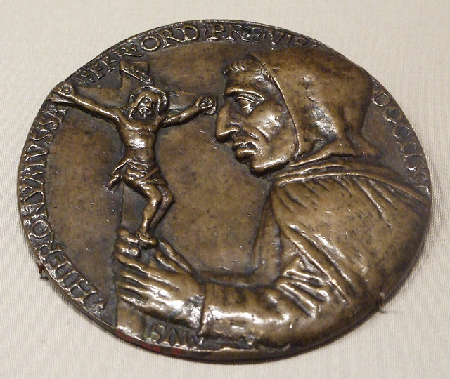 Medal with Girolamo Savonarola in the Metropolitan Museum of Art, September 2010