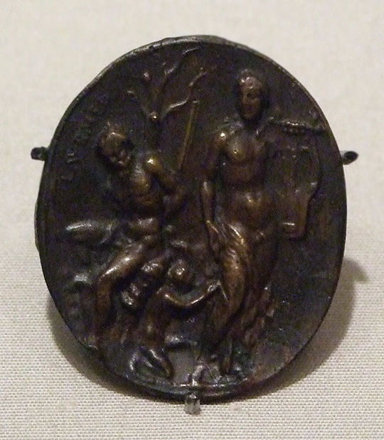 Bronze Plaque with Apollo and Marsayas in the Metropolitan Museum of Art, September 2010
